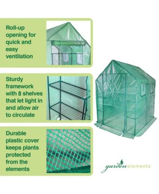 Personal Plastic Indoor Outdoor Standing Greenhouse For Seed Starting and Propagation, Frost Protection Green, Large, 77 x 56 x 56 In