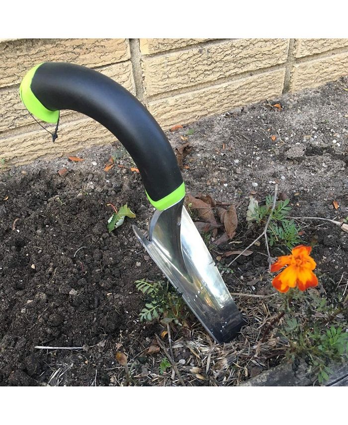 Radius Garden Ergonomic Aluminum Gardening Hand Transplanter, Green