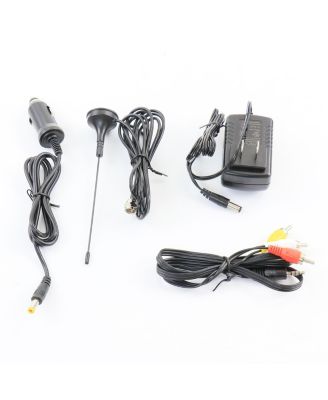 Portable Rechargeable 14 Inch LED TV with HDMI, SD/MMC, USB, VGA, AV In/Out and Built-in Digital Tuner in Red