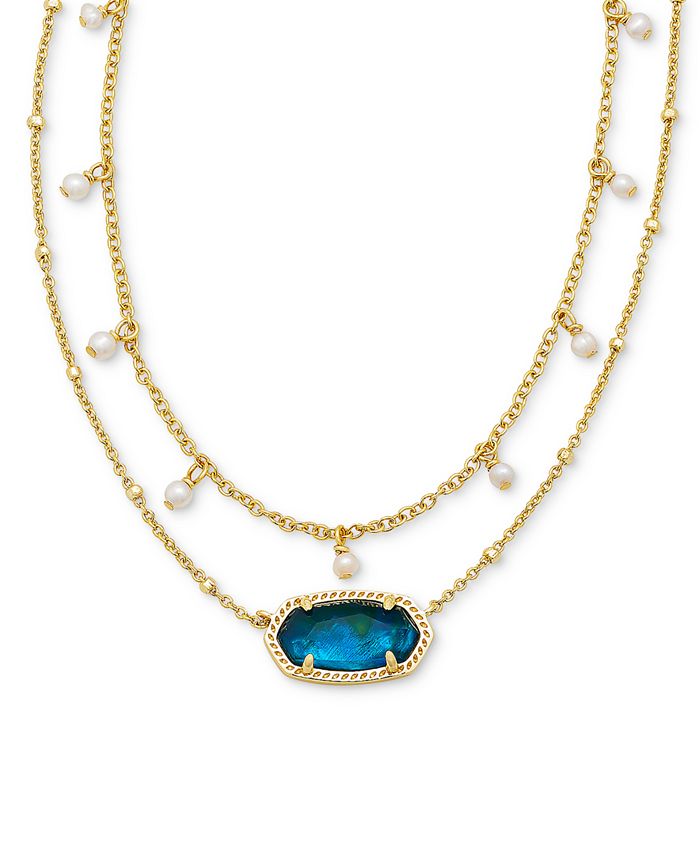 Kendra Scott 14k Gold Plated Imitation Pearl Stone 19