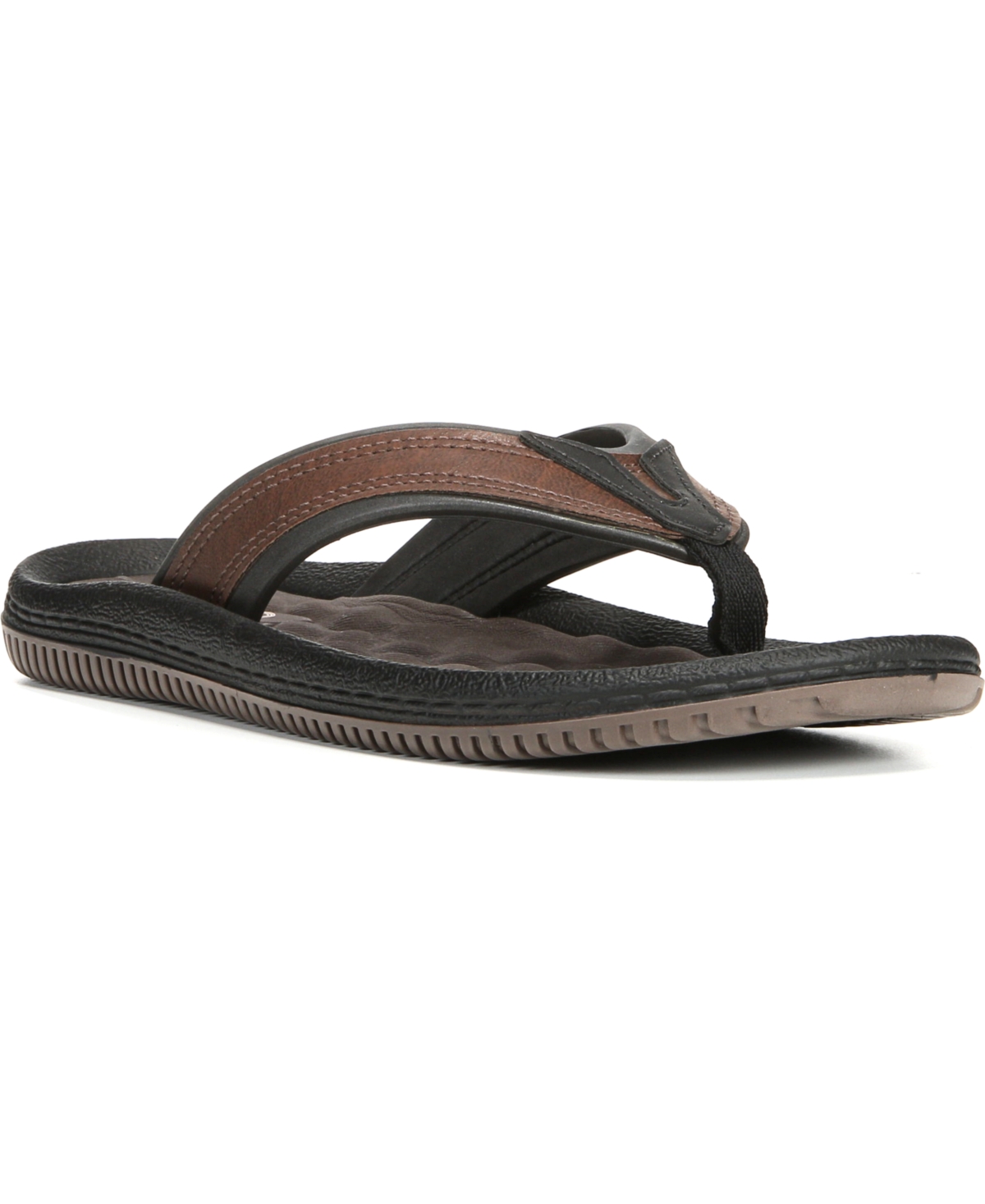Dr. Scholl's Men's Donnar Thongs Slip-on Sandals In Brown