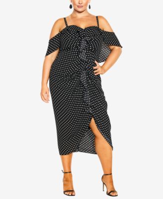 Plus Size Gina Spot Dress