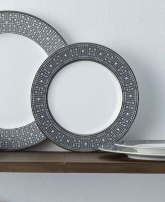 Infinity Graphite 4 Piece Salad Plate Set, Service for 4