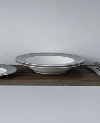 Infinity Graphite 4 Piece Soup Bowl Set 12 oz, Service for 4