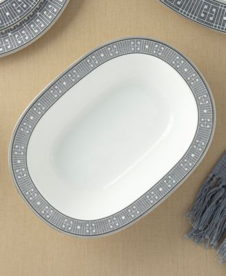 Infinity Graphite Oval Vegetable Bowl 24 Oz