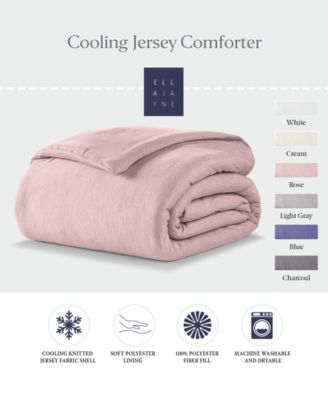 Cooling Jersey Down-Alternative Comforter, Full/Queen