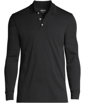 Men's Long Sleeve Interlock Polo Shirt