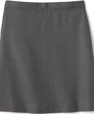 Big Girls Plus School Uniform Solid A-line Skirt Below the Knee