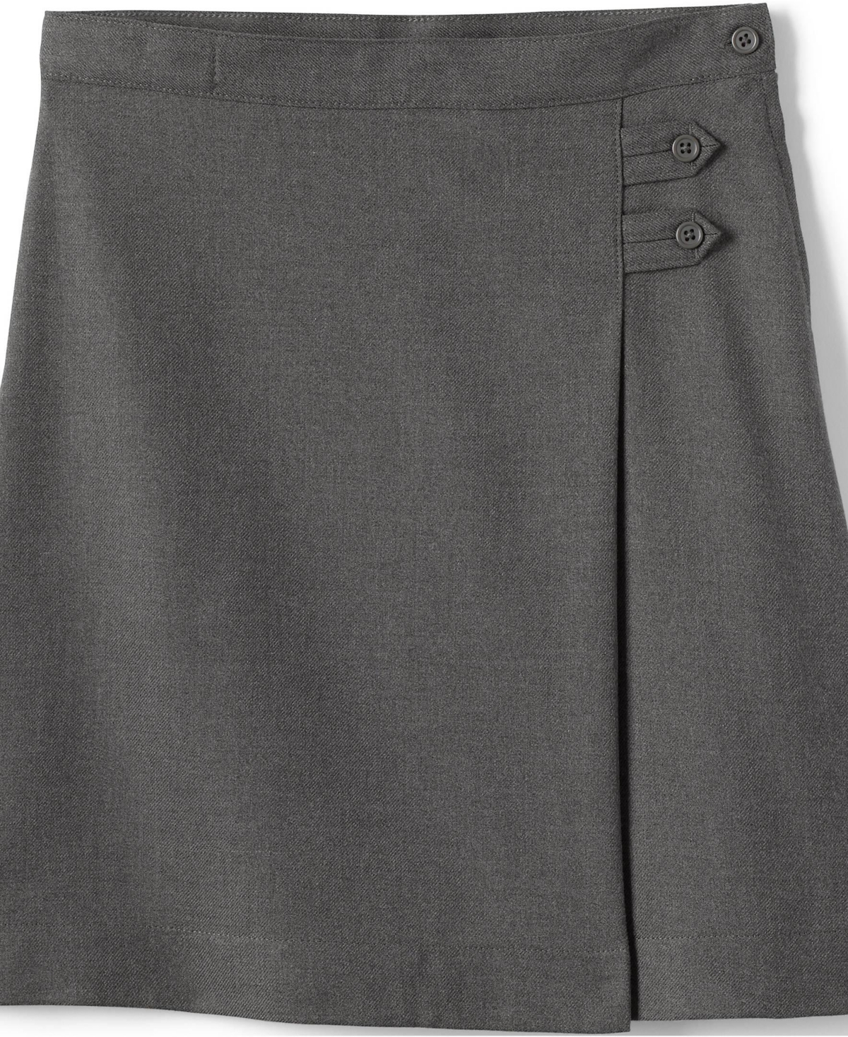 Lands' End Girls School Uniform Solid A-line Skirt Below the Knee