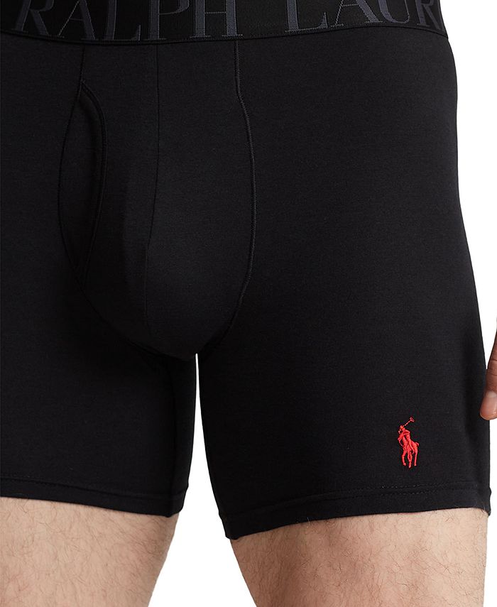 Polo Ralph Lauren Men's Stretch Fit Classic Boxer Briefs and Bonus 4D