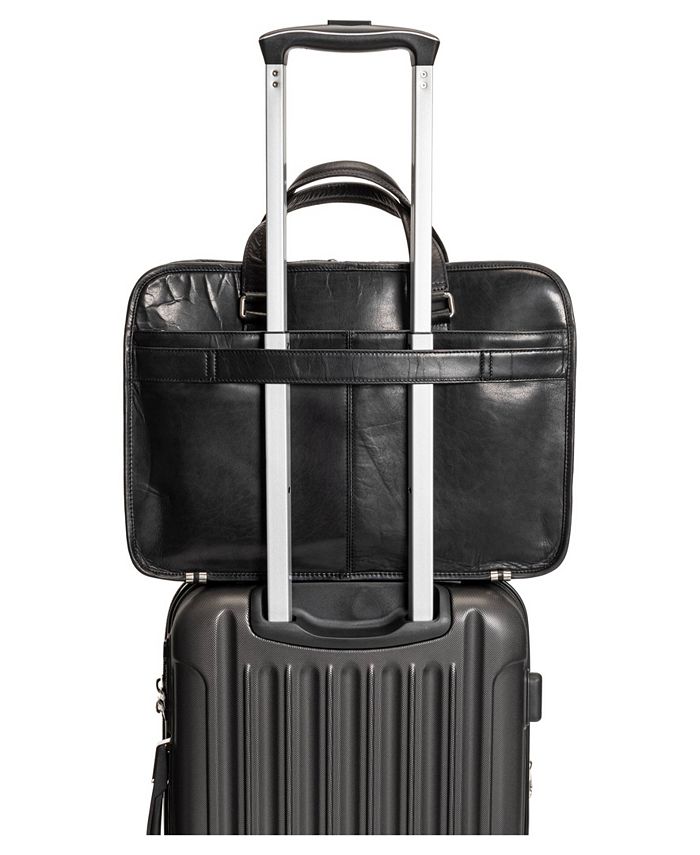 Mancini Men s Buffalo Triple Compartment Briefcase for 15.6