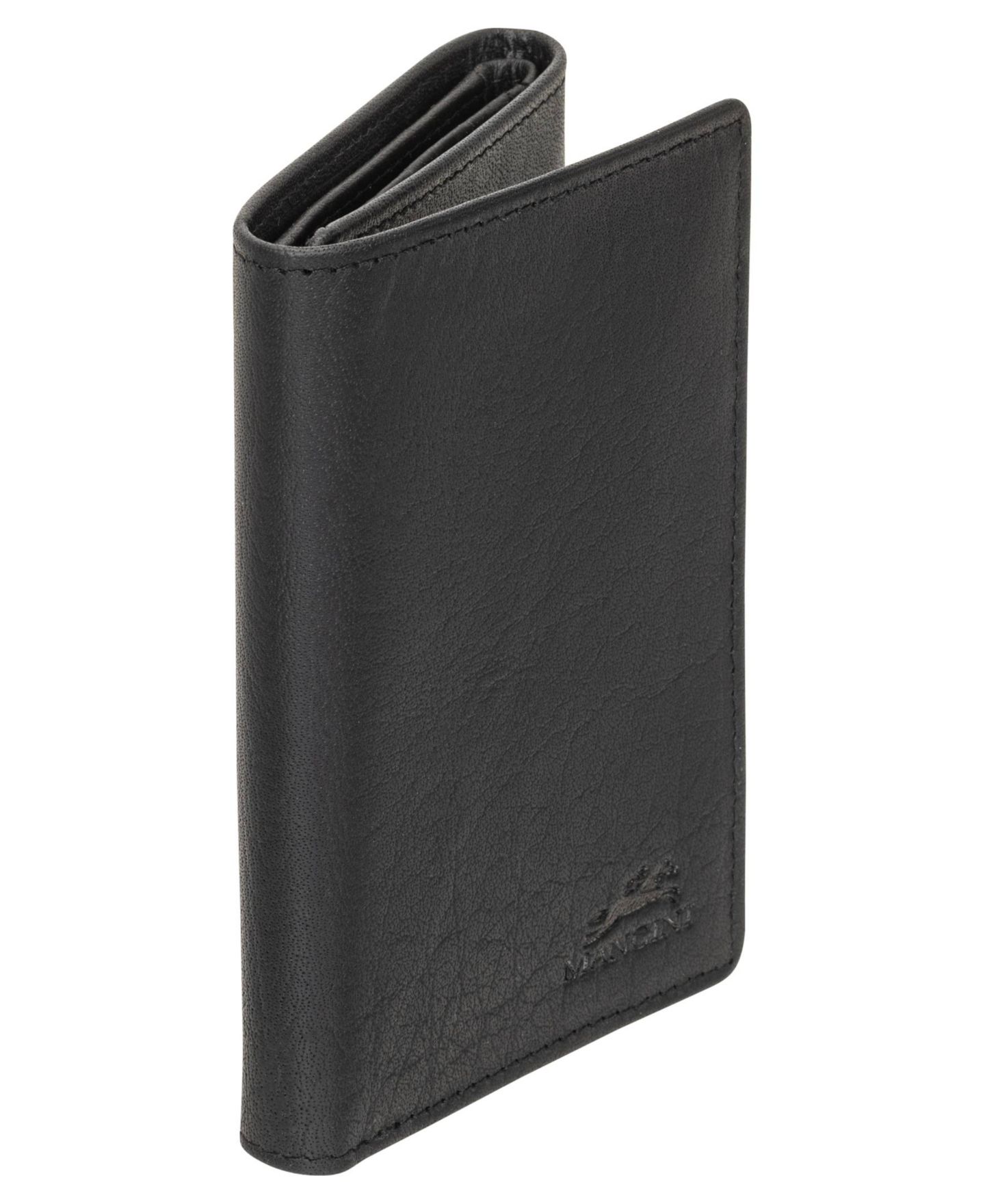 Мужской кошелёк Mancini Buffalo RFID Secure Trifold Wallet, цвет: Чёрный — фото 4