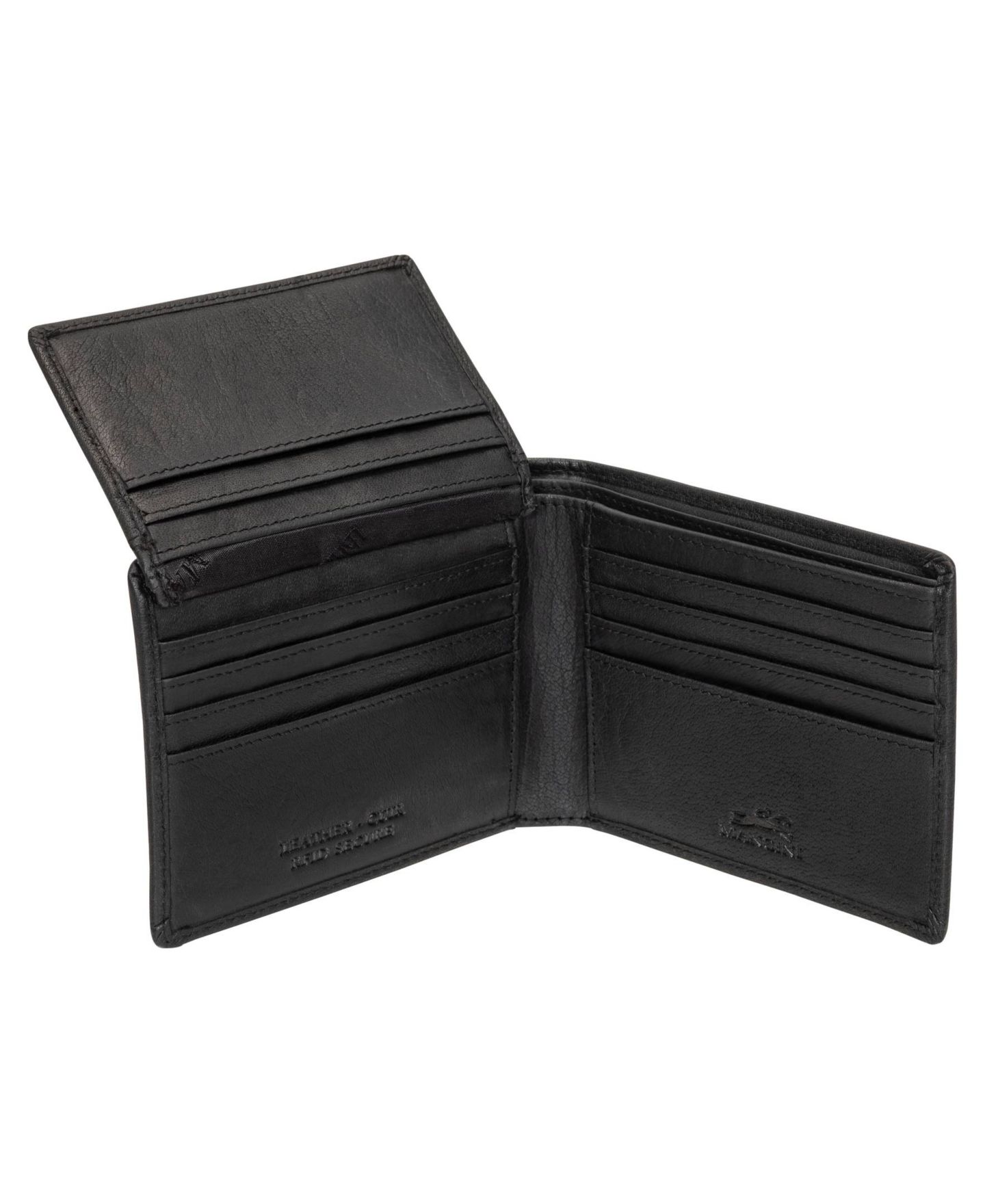 Мужской кошелёк Mancini Buffalo RFID Secure Left Wing Billfold Wallet, цвет: Чёрный — фото 4