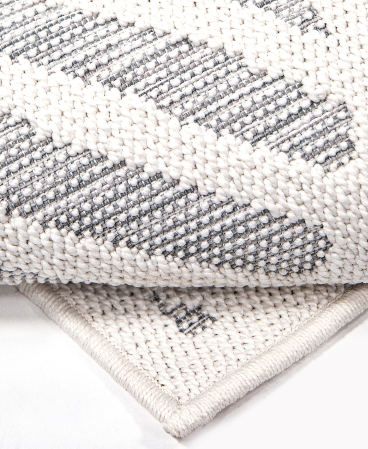 Orian Rugs Closeout! Knitweave Indoor, Outdoor Castaway 7'10" X 10'10" Area Rug In Blue,ivory