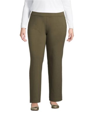 Plus Size Starfish Mid Rise Straight Leg Pants