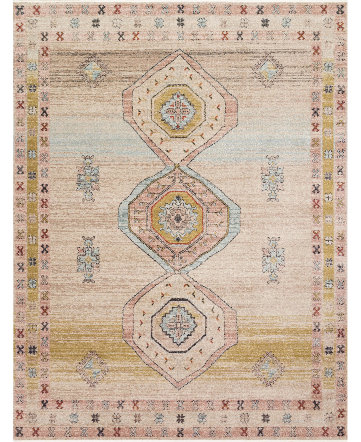 Magnolia Home By Joanna Gaines X Loloi Graham Gra-04 2'3" X 4' Area Rug In Ivory