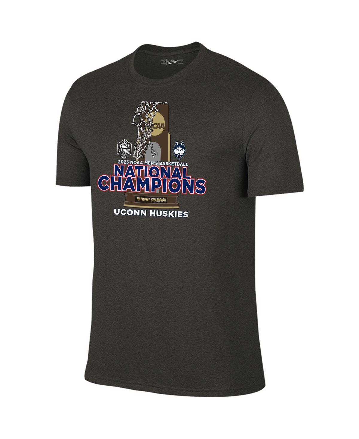 Shop Retro Brand Men's Original  Black Uconn Huskies 2023 Ncaa Men's Basketball National Champions T-shirt