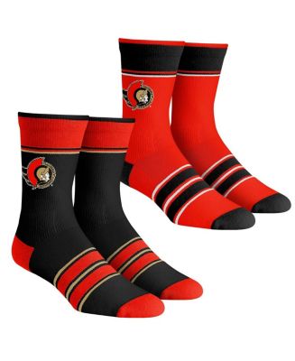 Men's and Women's Rock 'Em Socks Ottawa Senators Multi-Stripe 2-Pack ...