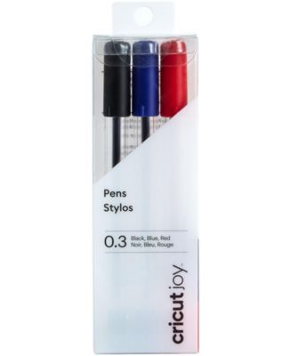 Provo Craft Cricut Joy Extra Fine Point Pen Set 3/Pkg-Black, Blue & Red ...