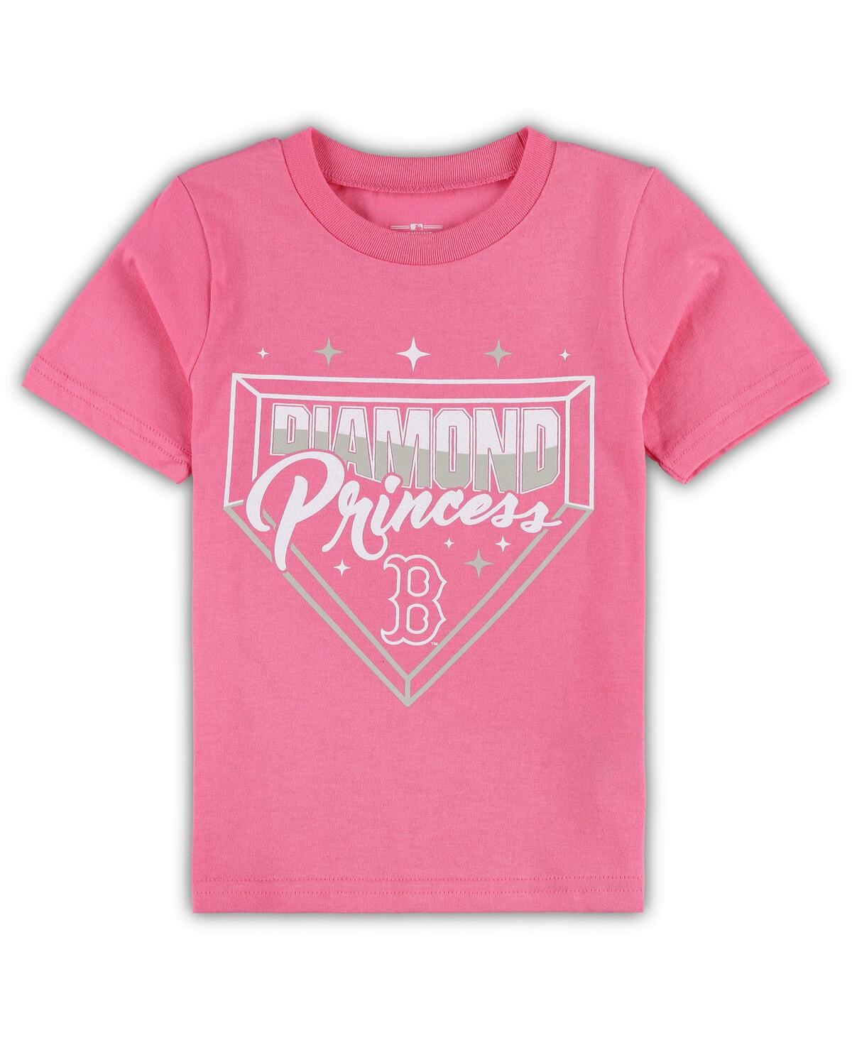 Shop Outerstuff Girls Toddler Pink Boston Red Sox Diamond Princess T-shirt