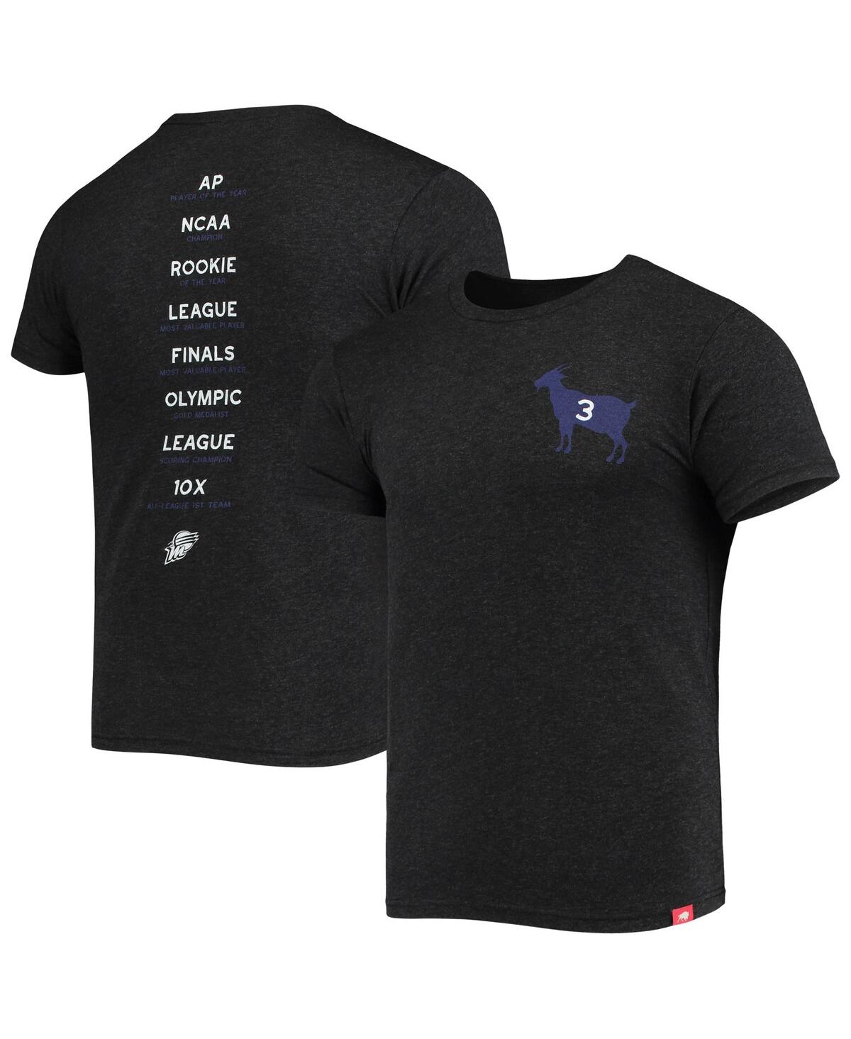 Shop Sportiqe Men's  Diana Taurasi Black Phoenix Mercury Player Tri-blend T-shirt