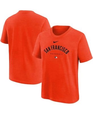 Big Boys and Girls Orange San Francisco Giants Authentic Collection Early Work Tri-Blend T-shirt