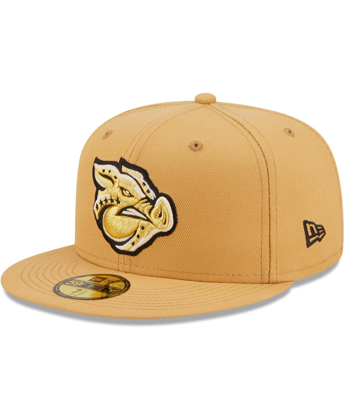 Men's New EraLehigh Valley IronPigs Authentic Collection 59FIFTY Fitted Hat - Natural