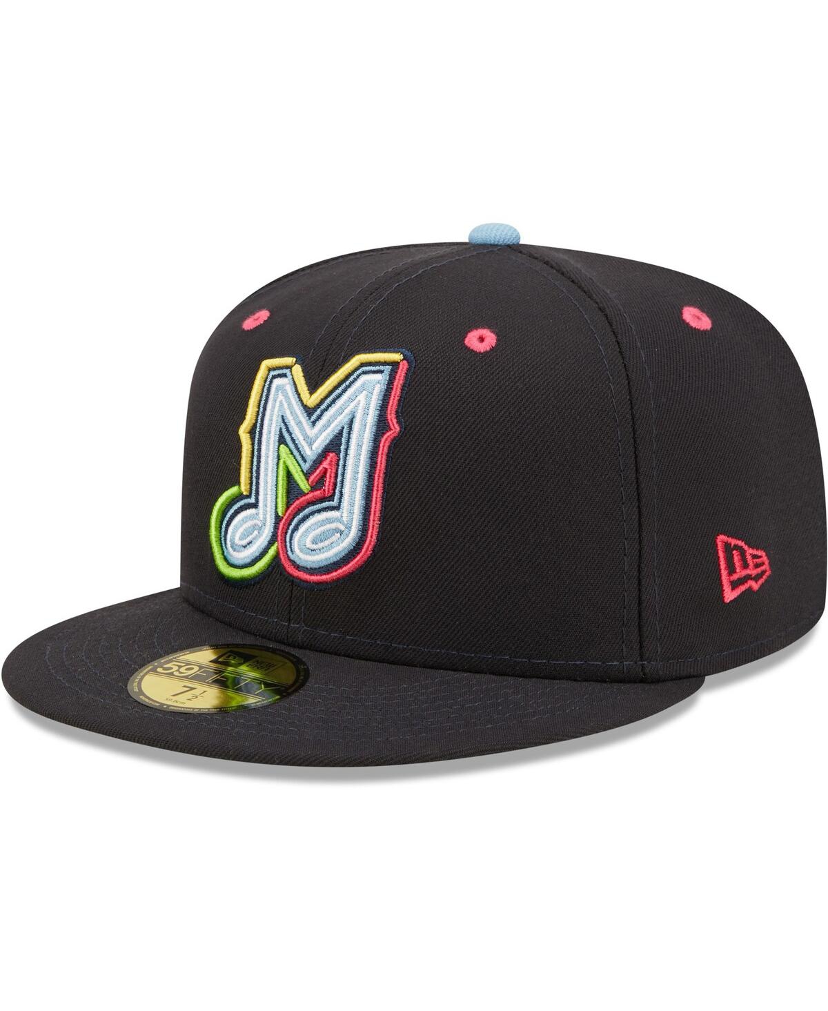 New Era Men's  Black Musica De Memphis Copa De La Diversion 59fifty Fitted Hat In Black