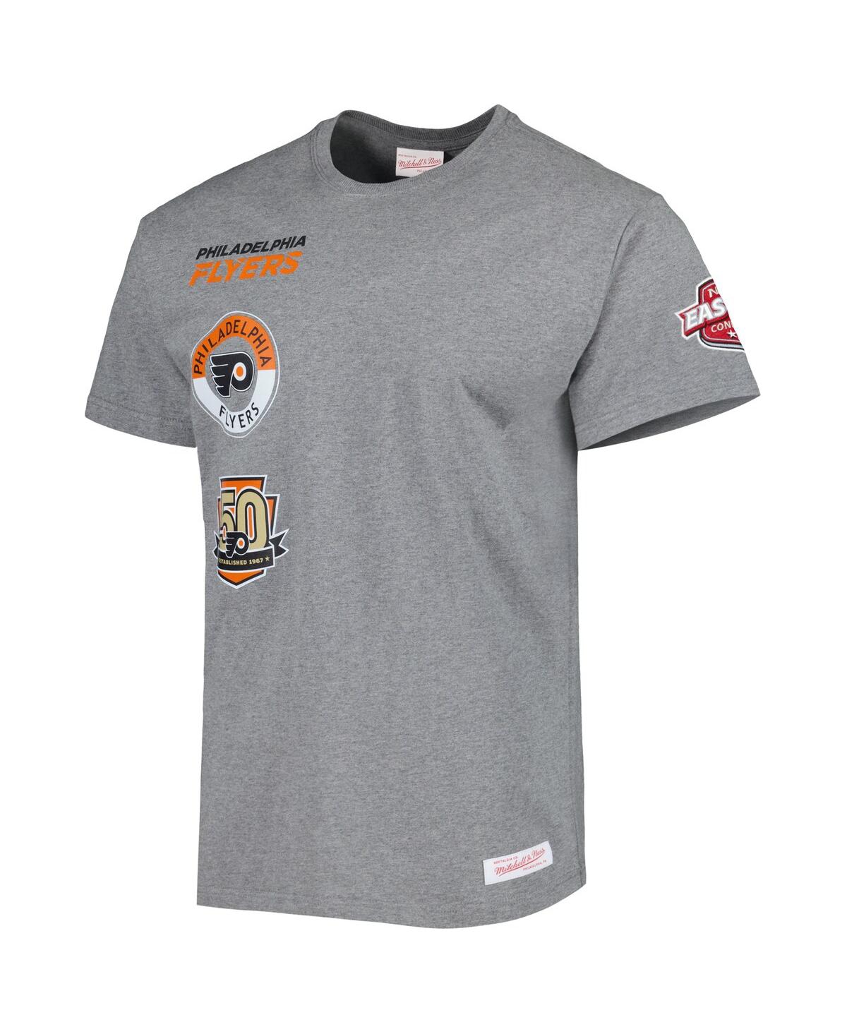 Shop Mitchell & Ness Men's  Heather Gray Philadelphia Flyers City Collection T-shirt