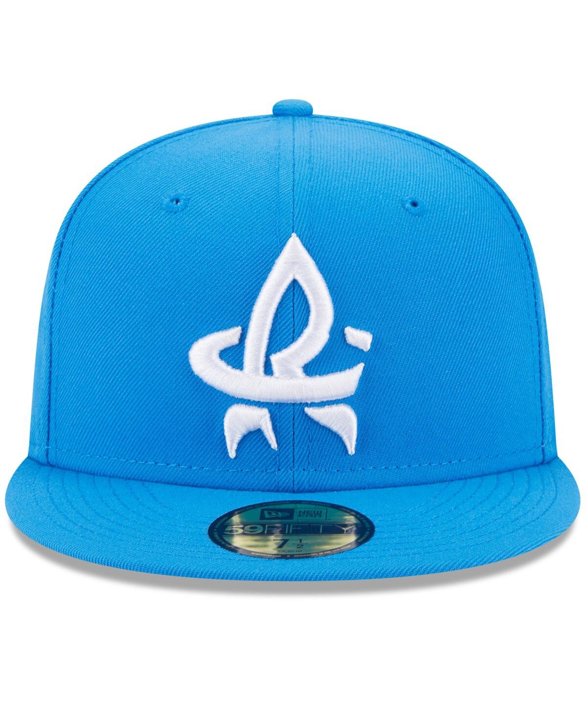 NEW ERA MEN'S NEW ERA BLUE ROCKET CITY TRASH PANDAS AUTHENTIC COLLECTION ALTERNATE LOGO 59FIFTY FITTED HAT 
