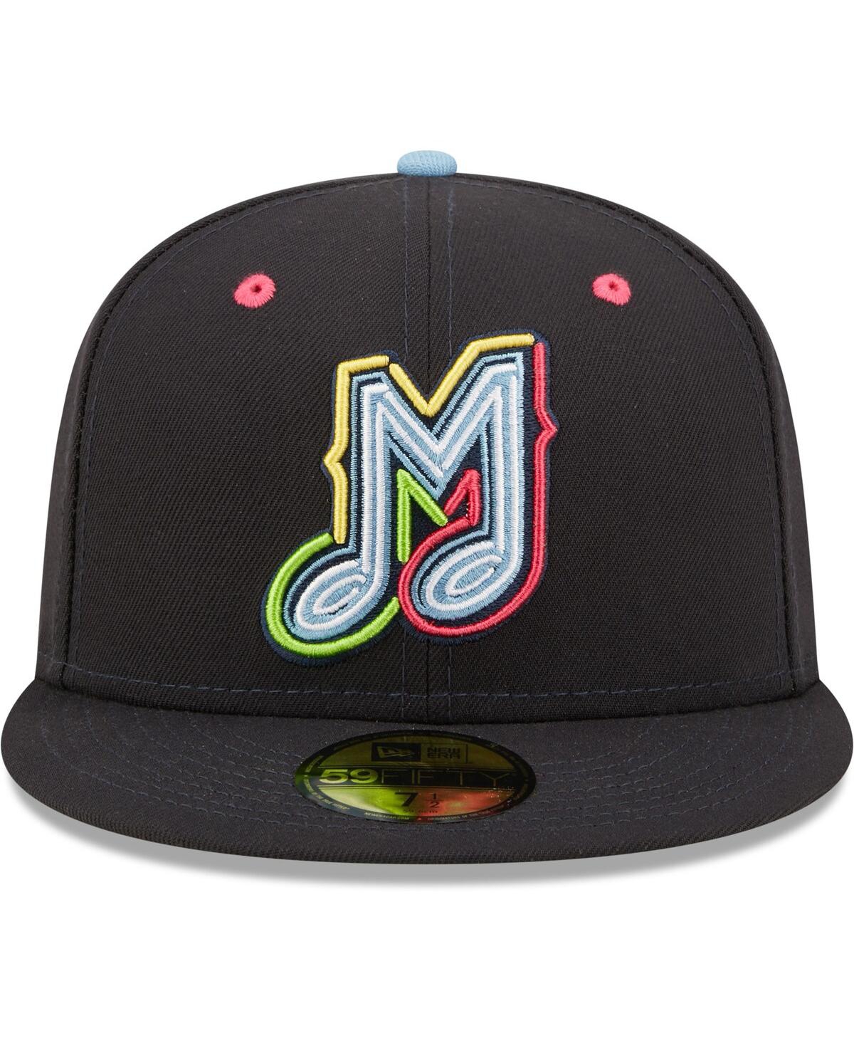 New Era Men's  Black Musica De Memphis Copa De La Diversion 59fifty Fitted Hat In Black