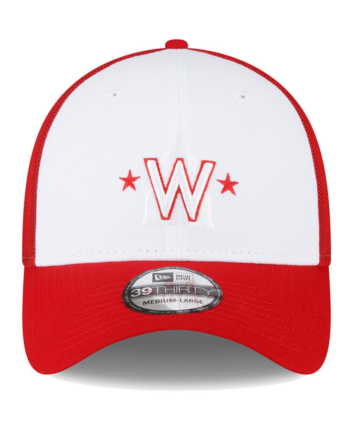 Men's New Era White Washington Nationals 2023 On-Field Batting Practice 39THIRTY Flex Hat - White