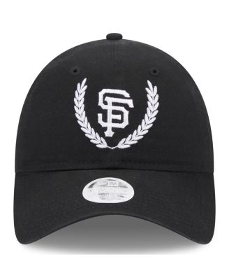 Women's Black San Francisco Giants Leaves 9TWENTY Adjustable Hat