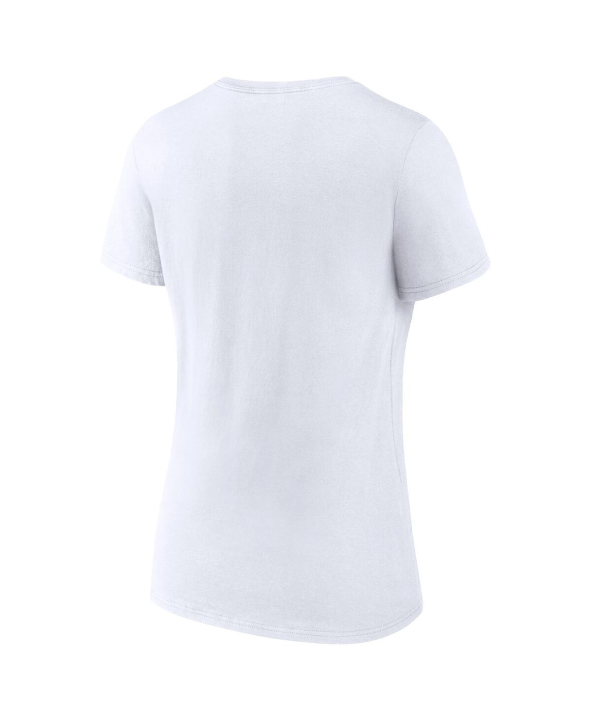 Fanatics Women's  White Uconn Huskies 2023 Ncaa Men's Basketball National Champions Confetti V-neck T In White