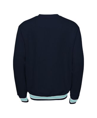 Big Boys and Girls Deep Sea Blue Seattle Kraken Classic Blueliner Pullover Sweatshirt