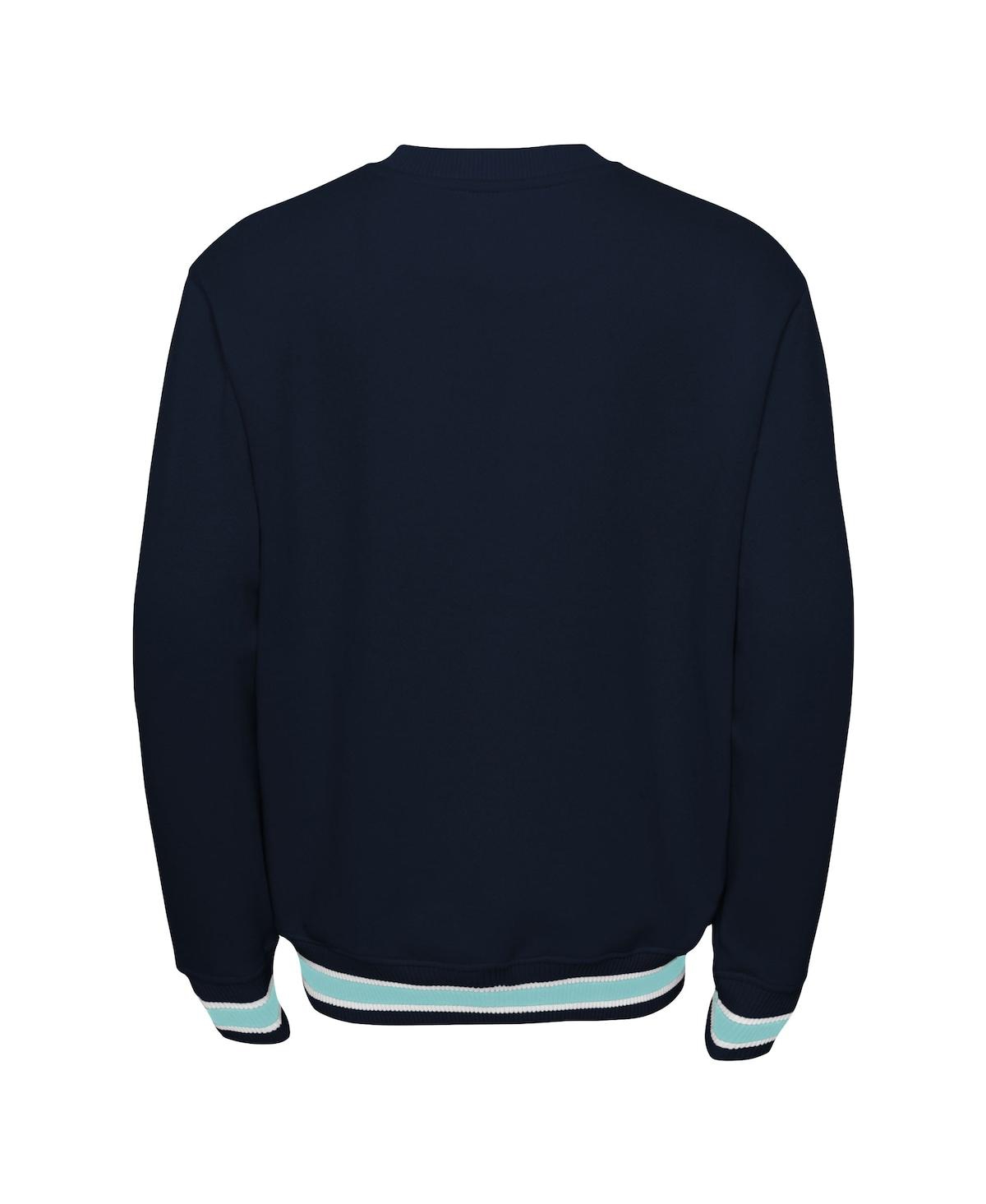 Shop Outerstuff Big Boys And Girls Deep Sea Blue Seattle Kraken Classic Blueliner Pullover Sweatshirt