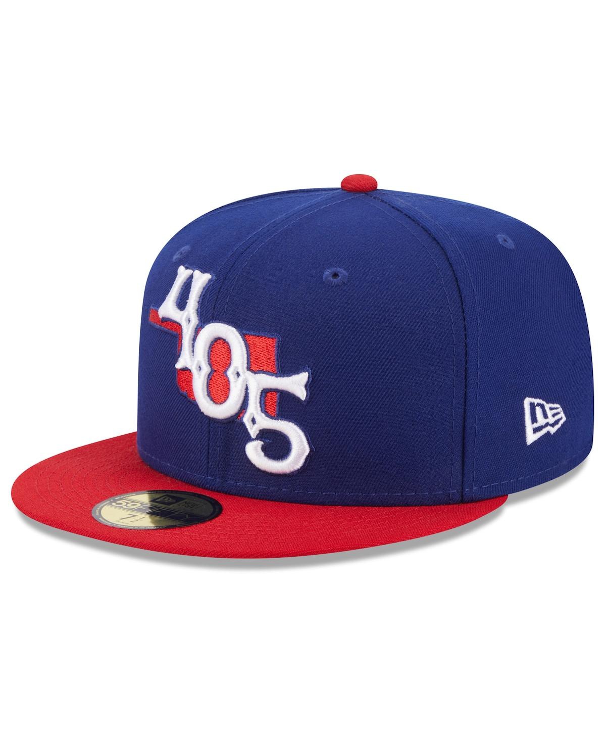 Shop New Era Men's  Blue Oklahoma City Dodgers Authentic Collection Alternate Logo 59fifty Fitted Hat