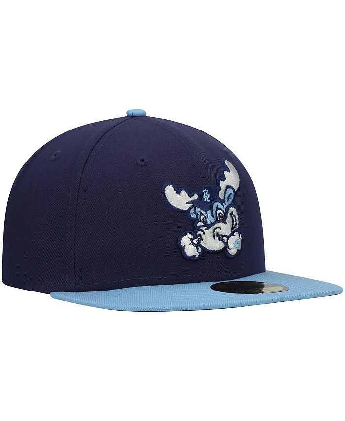 New Era Men's Light Blue Wilmington Blue Rocks Authentic Collection