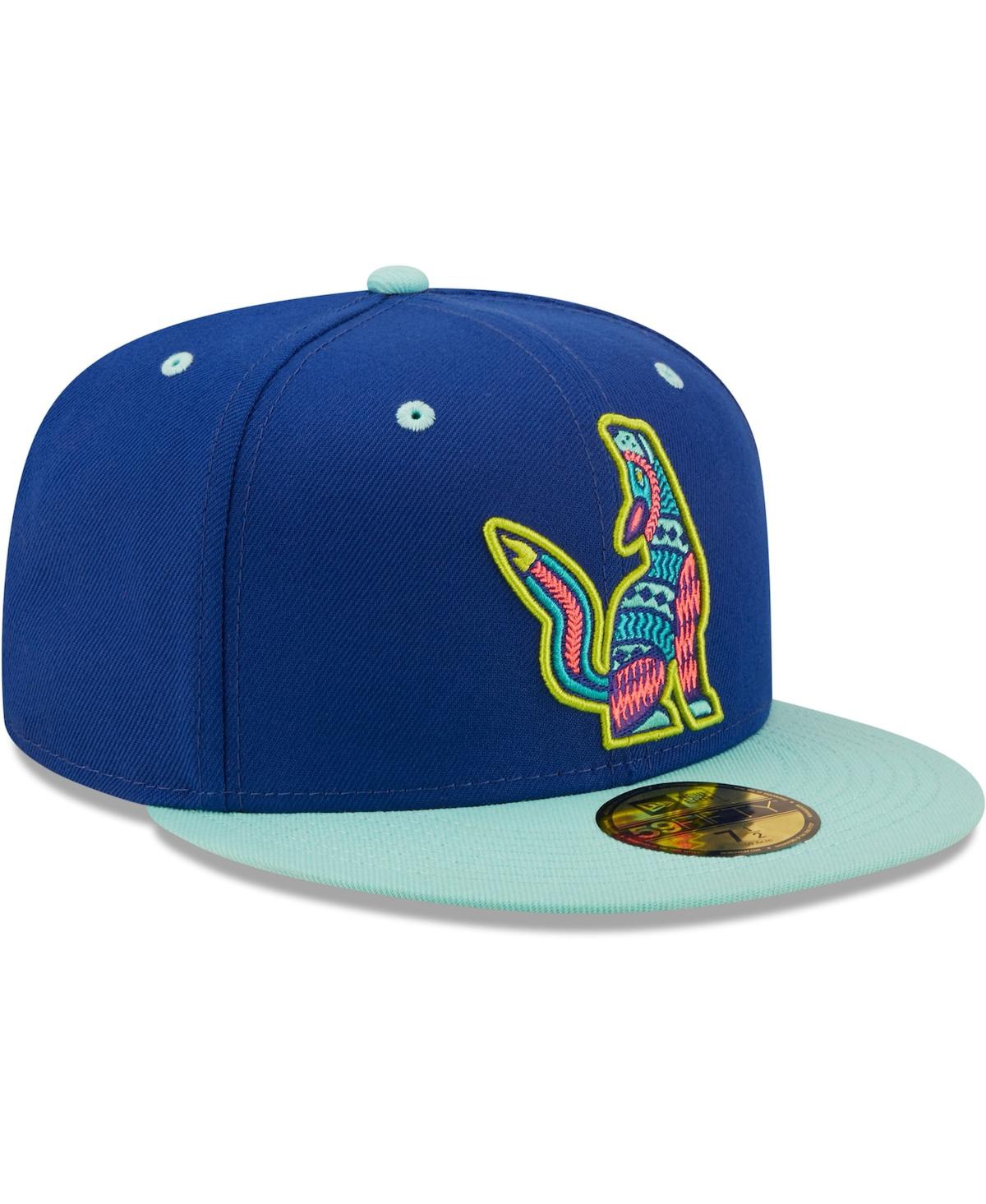 New Era Men's  Blue, Mint Sonadores De Hillsboro Copa De La Diversion 59fifty Fitted Hat In Blue,mint
