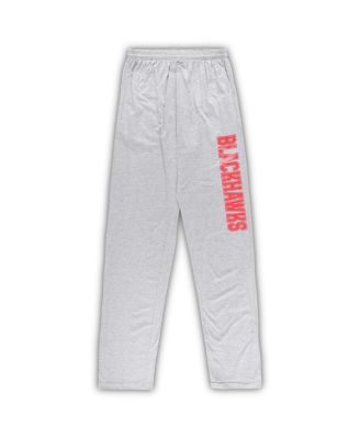 Men's Chicago Blackhawks Red, Heather Gray Big and Tall T-shirt and Pants Lounge Set