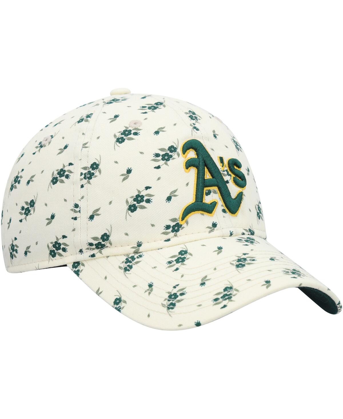 Women's New EraOakland Athletics Chrome Bloom 9TWENTY Adjustable Hat - Cream