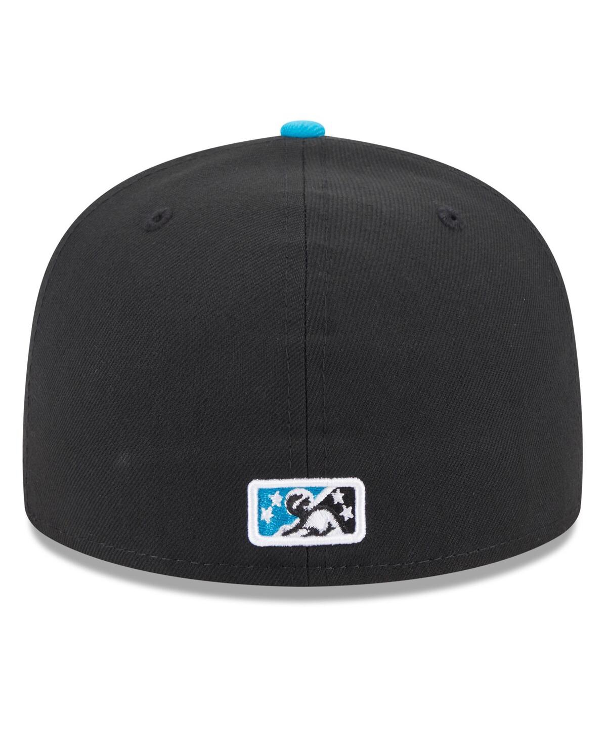 New Era Black Charlotte Knights Authentic Collection Alternate Logo 59fifty Fitted Hat In Black