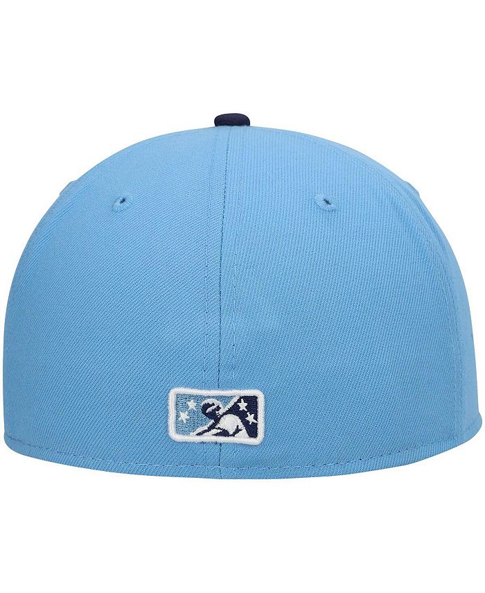 New Era Men's Light Blue Wilmington Blue Rocks Authentic Collection