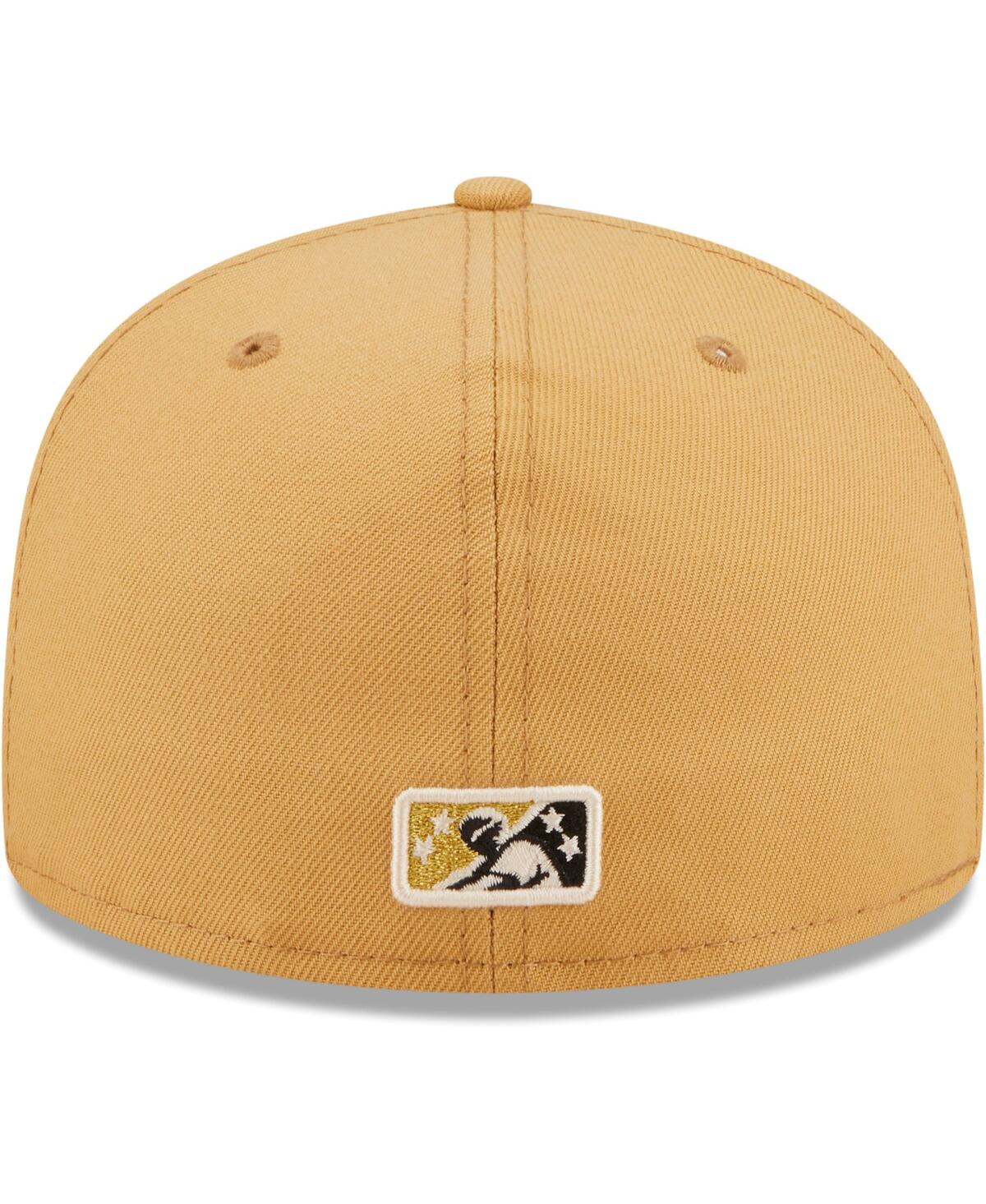 Men's New EraLehigh Valley IronPigs Authentic Collection 59FIFTY Fitted Hat - Natural