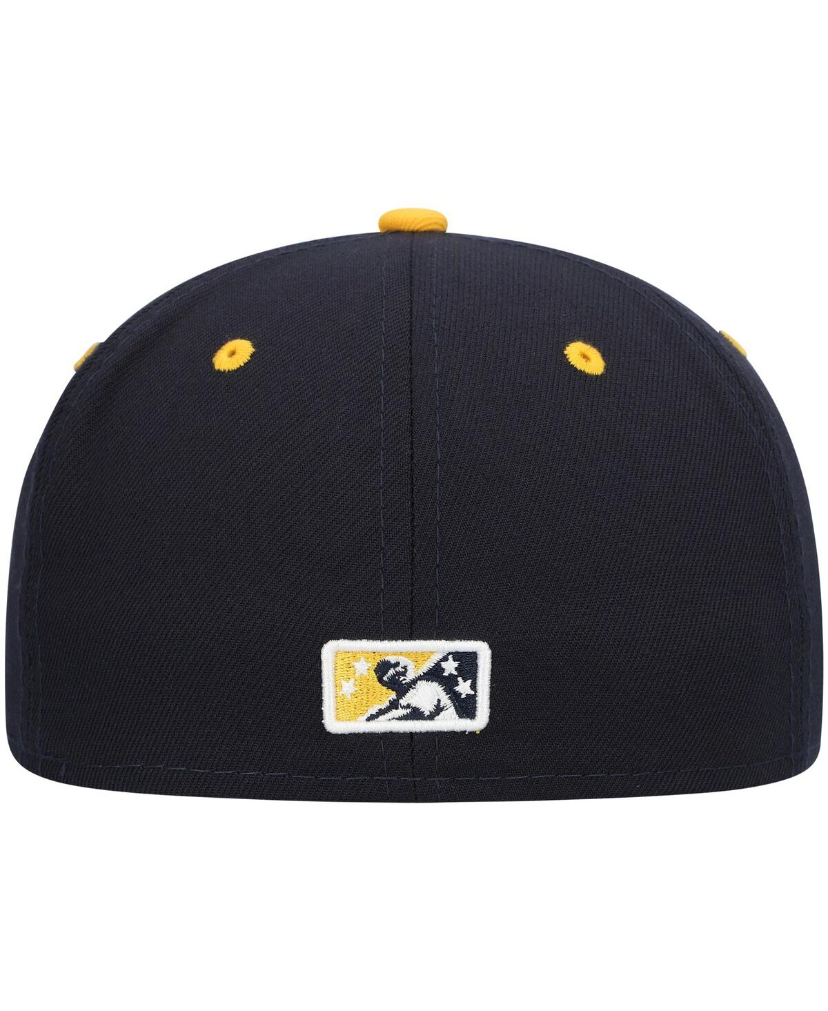 Men's New EraLake County Captains Authentic Collection Team Alternate 59FIFTY Fitted Hat - Navy