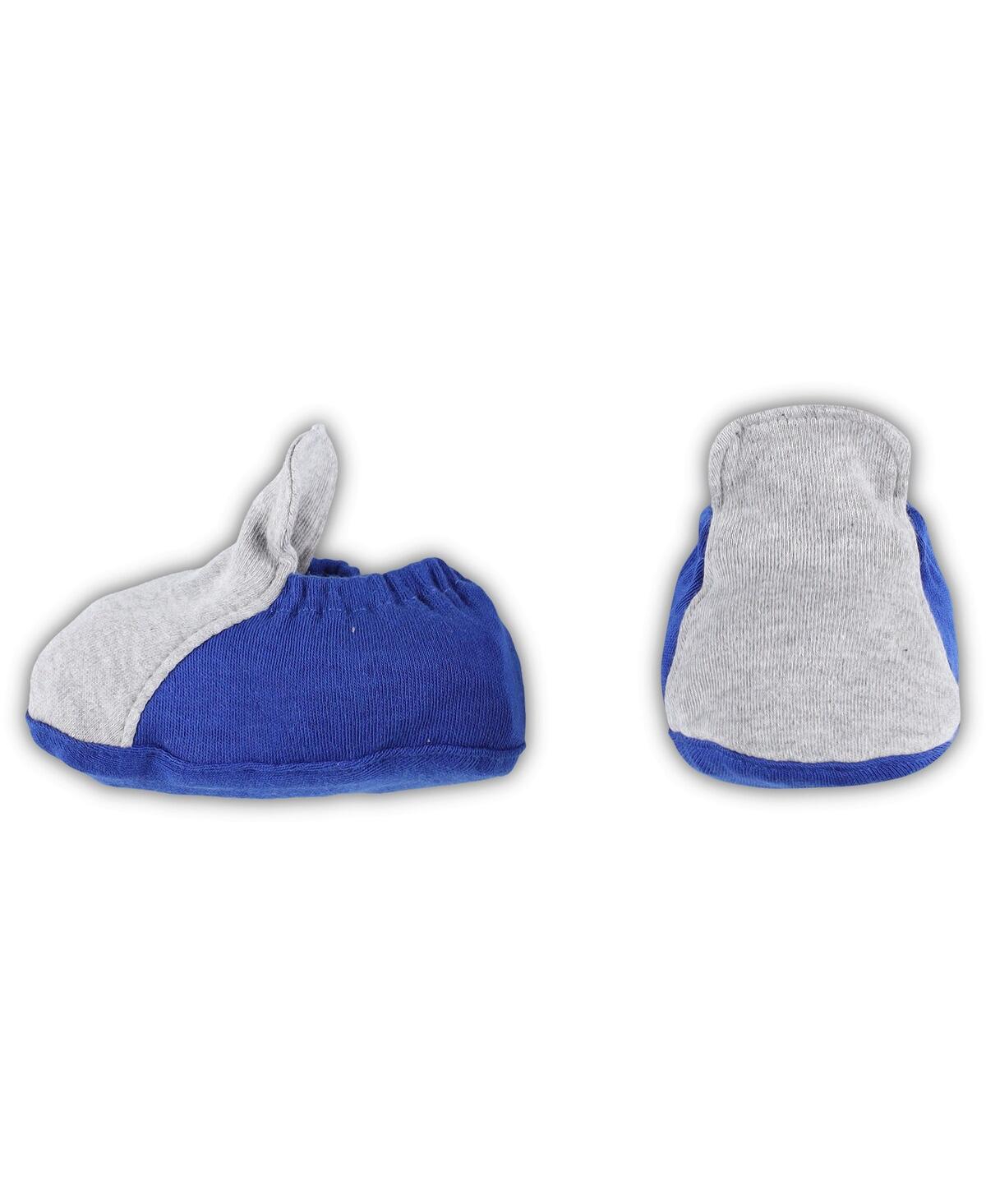 Shop Outerstuff Newborn And Infant Boys And Girls Royal, Heather Gray Los Angeles Dodgers Three-piece Love Of Baseba In Royal,heather Gray