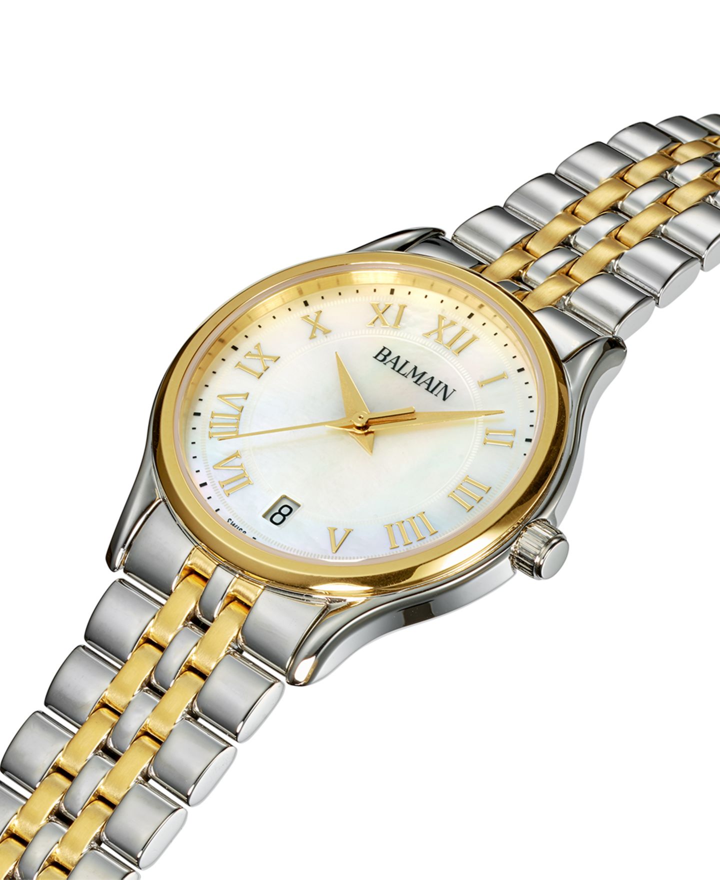 Женские часы Balmain Swiss Beleganza Two-Tone Stainless Steel Bracelet Watch 32mm — фото 2