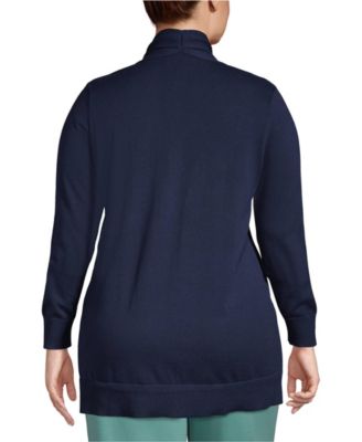 Plus Size Long Sleeve Open Long Cardigan Sweater