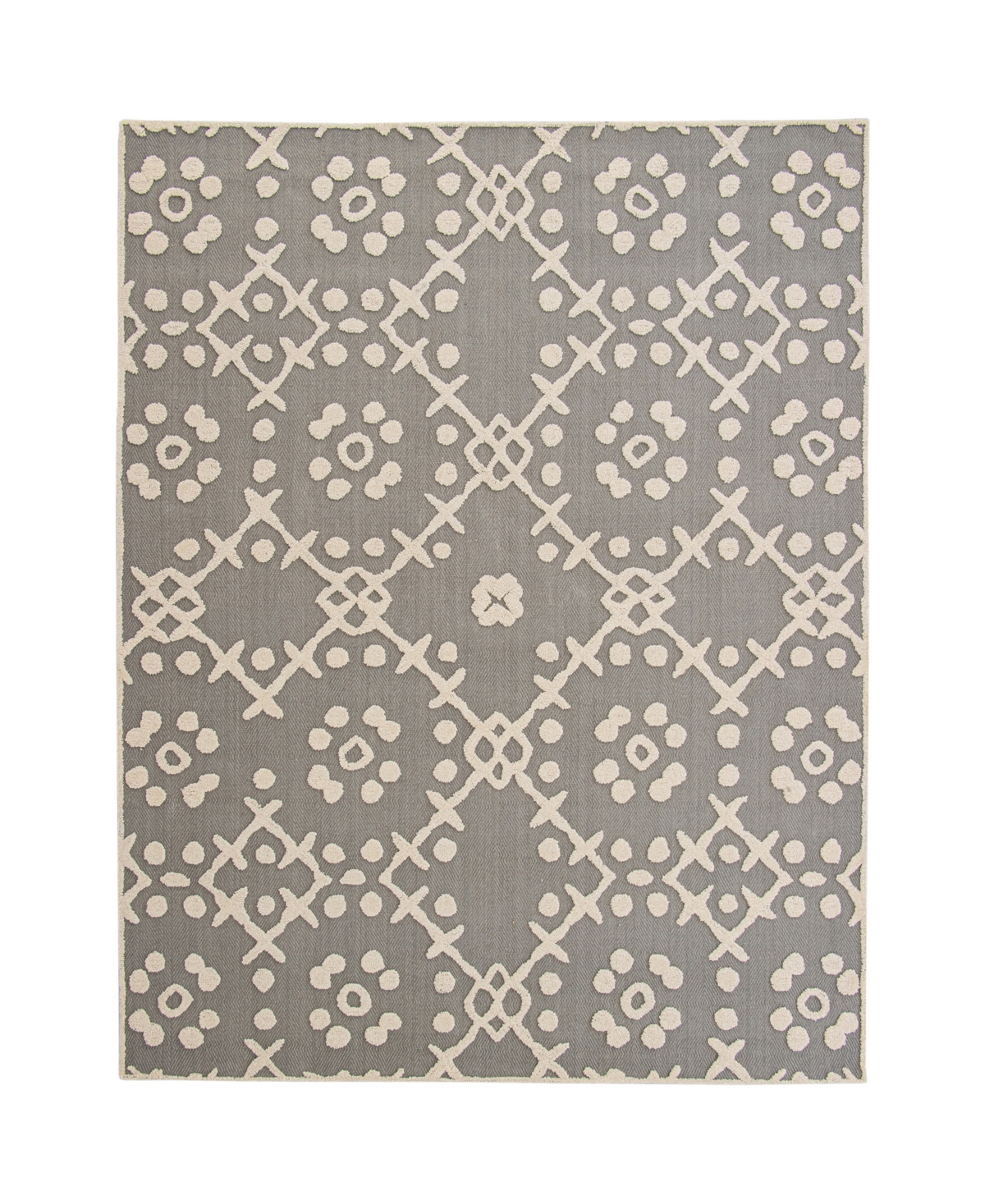 Creative Rugs Decor Aloha A-1470 7'6in x 9'6in Area Rug - Gray