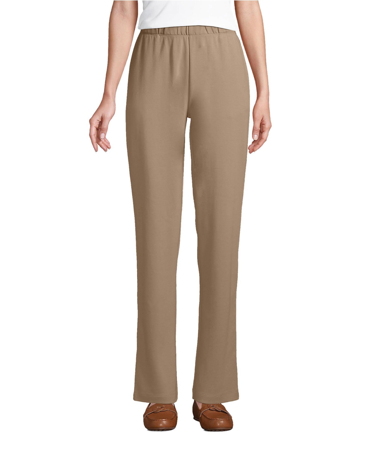 Petite Sport Knit High Rise Elastic Waist Pants - Radiant navy